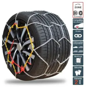 Cha nes neige pneu 225/75R15, montage rapide acier 9mm Polaire 0130-PR...Vendu parcarrefour