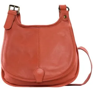 OH MY BAG Sac besace bandoulière cuir lisse CARTOUCHIERE Brique TUVendu parcdiscount