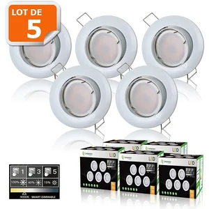 Spot LED Dimmable 7W Blanc Neutre Orientable - LAMPESECOENERGIE - GU10... pas cher
