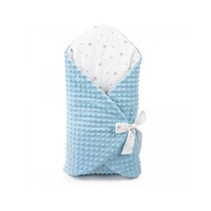 Sevira Kids Gigoteuse d'emmaillotage évolutive- Minky Stella bleu pas cher