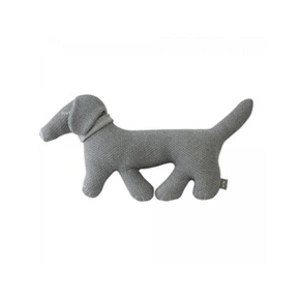 Non communiqué Peluche en coton tricot - Doudou chien Teckel gris pas cher