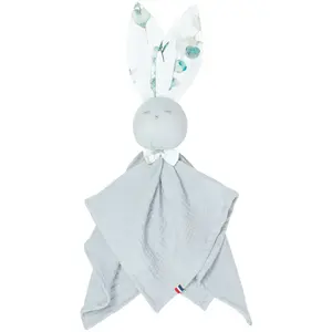 Sevira Kids Doudou Plat Lapin Eucalyptus Blanc Imprimé Eucalyptus pas cher