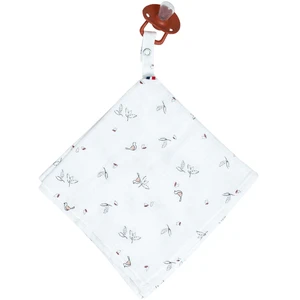 Sevira Kids Doudou lange attache tétine en gaze de coton, Melody TU pas cher