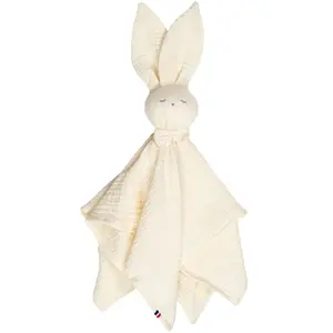 Comparateur de prix : Sevira kids Doudou Lapin  en gaze de coton, Jeanne Écru  50 x 50 cm TU