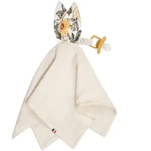 Comparateur de prix : Doudou lapin attache tétine neo vintage
