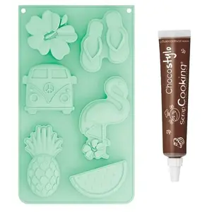 Scrapcooking Moule en silicone Summer + 1 Stylo chocolat pas cher