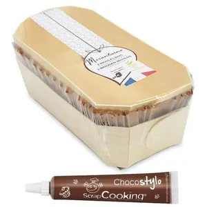 Comparateur de prix : Scrapcooking 2 moules à cake 24 cm en bois + 4 caissettes de cuisson +...