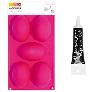 Comparateur de prix : Moule à oeufs de Pâques - SCRAPCOOKING - A cake - 16 cm - Silicone - Noir