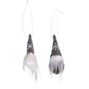 Comparateur de prix : Rayher Lutin gris - Décoration de sapin de Noël - 10 cm