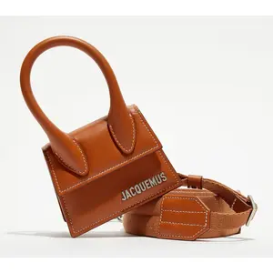 Jacquemus - Mini sac à main en Cuir Le Chiquito marron - 12x6 cm OS pas cher