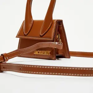 Jacquemus - Micro sac à main en Cuir Le Chiquito marron - 12x9 cm T.U pas cher