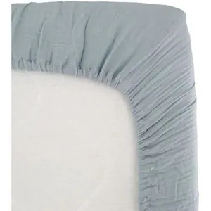 Comparateur de prix : DOMIVA -Drap Housse Lange 70x140 cm Bleu Vintage