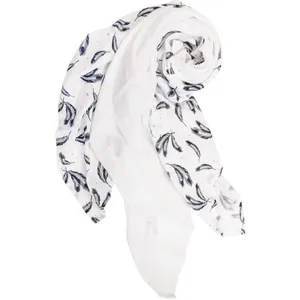Lot de 3 langes Plumes et uni - Blanc - 60 x 60 cmVendu paraubert