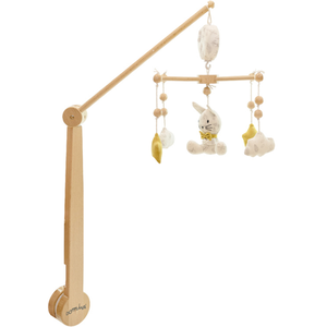 Domiva Mobile musical LEAFY BUNNY - 40 x 70 cm - Bois de hetre - Peluches amoviblesVendu paraubert