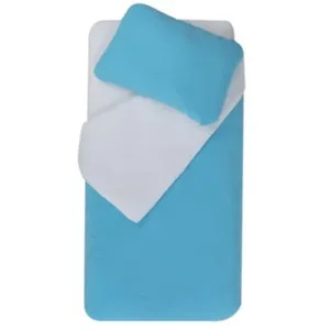 Comparateur de prix : DOMIVA - Parure DE Couette 100X140 + TAIE 40x60 cm Turquoise/Light Blue