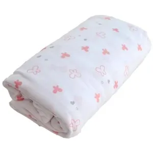 Comparateur de prix : Domiva Drap housse imprimé Lapinou (70x140 cm - Rose Clair)
