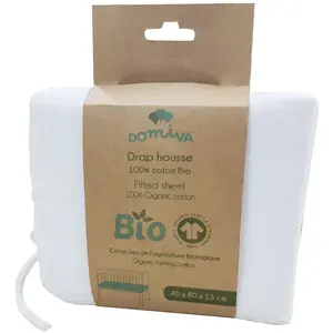 Comparateur de prix : DOMIVA Drap housse Uni - Jersey - oeko-Tex - Blanc - 70 x 140 cm