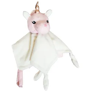 Domiva Doudou Jolly - Micorfibre 100% polyester - Lavable - Blanc/Rose - 28 x 28 cm pas cher