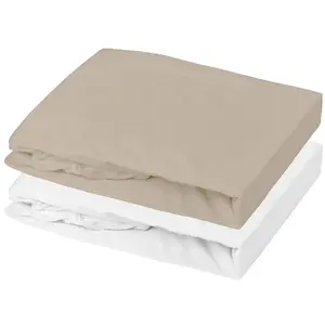 Comparateur de prix : Lot 1 Alèse Pu + 1 Drap Housse BEIGE Mon P'tit Dodo
