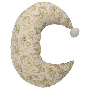 Comparateur de prix : Coussin Lune à Pompons BEIGE Domiva