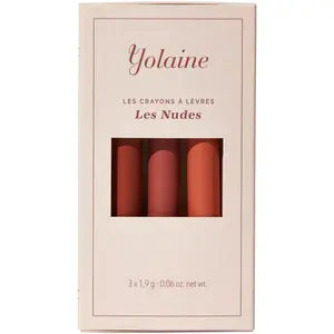YOLAINE - Les Crayons à lèvres - Les Nudes - Set de 3 Les Nudes taille unique pas cher
