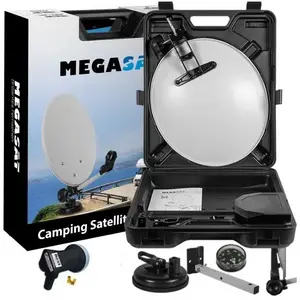 HDSAT KIT CAMPING CAR Parabole 35 CM + LNB Single 0,1dB Best Germany HG101Vendu parcdiscount