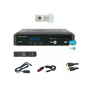 Comparateur de prix : Pack SERVIMAT Récepteur TV Satellite HD + carte Fransat + Câble HDMI +...