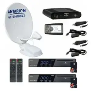 Comparateur de prix : Pack ANTARION G6+ TWIN 72 cm Antenne Satellite Automatique 2 Sorties +...