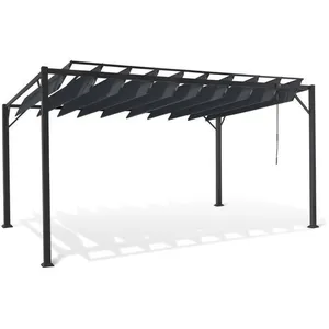 MULTIMARQUES Inkazen - Pergola Venice toit lames orientables 3x4m T.UVendu parbazarchic