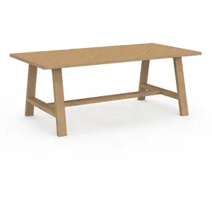 Idomya - Table basse Gustave effet chevron bois - 110x55x40 cm OS pas cher