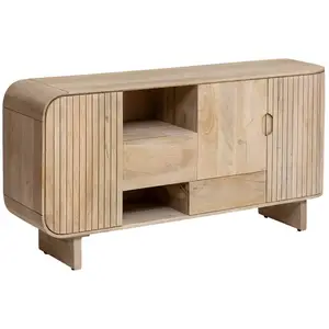Made in Meubles Buffet en bois marron 150 cm pas cher