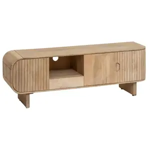 Made in Meubles Meuble TV en bois marron 150 cm pas cher