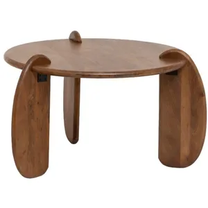 Table basse en bois marron 75 cm pas cher