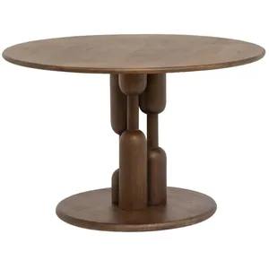 Table à manger ronde en bois de manguier ZolaVendu parnature-et-decouvertes