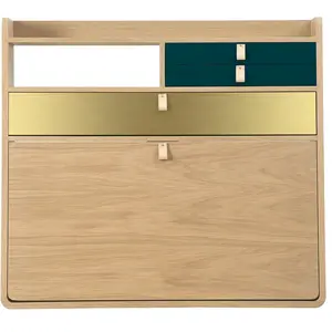 Hartô - Bureau mural Gaston - Bois naturel - MDF plaqué chêne - Design...Vendu parmade-in-design