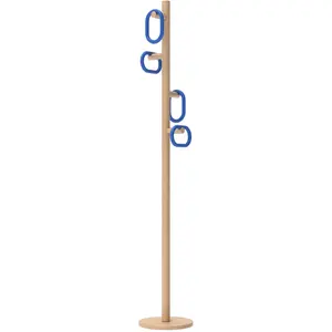 Porte manteau en chêne naturel et bleu 180 cm Fernand - HartôVendu parmade-in-design