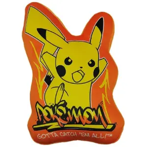 Comparateur de prix : Coussin premium 3D en Velboa - POKEMON - Pikachu - 40 cm