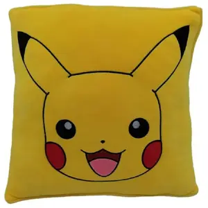 Comparateur de prix : Coussin premium - Carré - POKEMON - Pikachu - Microfibre - 40 cm