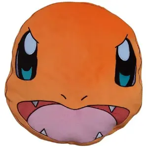 Comparateur de prix : Coussin premium 3D - POKEMON - Visage Salamèche - Microfibre - 40 cm