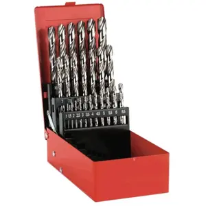 Comparateur de prix : OC-PRO forets hss tailles meules de 1 à 13 mm din 338n, boite de 25 meches -