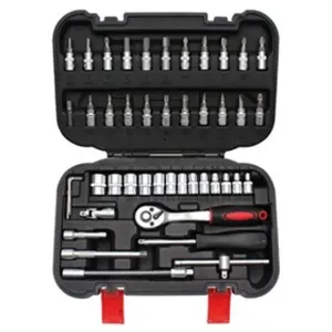 OC PRO MALLETTE JEU DE DOUILLES, OUTILLAGE A MAIN 46 PIECES BGS DIY