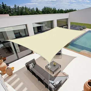 Voile d'ombrage rectangulaire 280g/m² - 5 x 3 m - Haute densité résist...