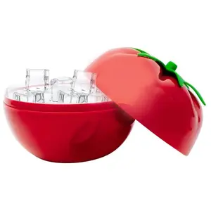Electrodepot Seau à glaçons tomate avec pince - Cécoa - Rouge - Plastique pas cher