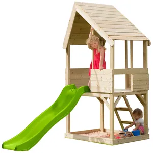 TP Toys Cabane Enfant Sur Pilotis Avec Bac À Sable Lookout Sans Glissière