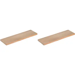 Astigarraga - Etagère tablette murale en pin brut (Lot de 2)Vendu parcdiscount