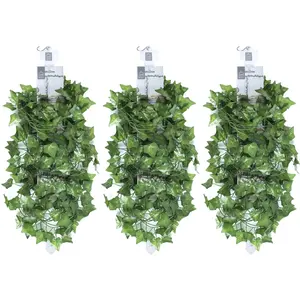 The Home Deco Factory - Guirlande de lière artificiel 2.3 mètres (Lot de 3) pas cher