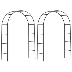 Gardman Arche Déco En Fer Noir Atea (Lot De 2)