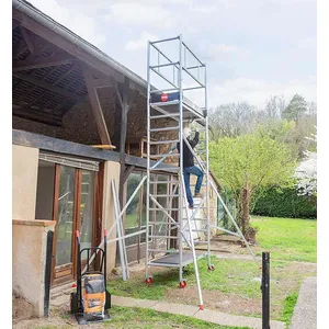 HAILO Echafaudage roulant professionnel tubulaire 5m65 Expert Pro pas cher