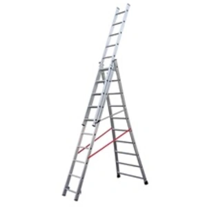 Comparateur de prix : Hailo Echelle transformable base évasée Premium - 3x10 échelons - 6,95m TU