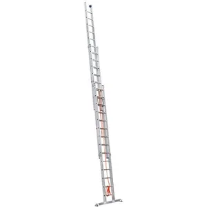 Comparateur de prix : Echelle coulissante à corde 3 plans 3x14 échelons 150 kg - Hailo